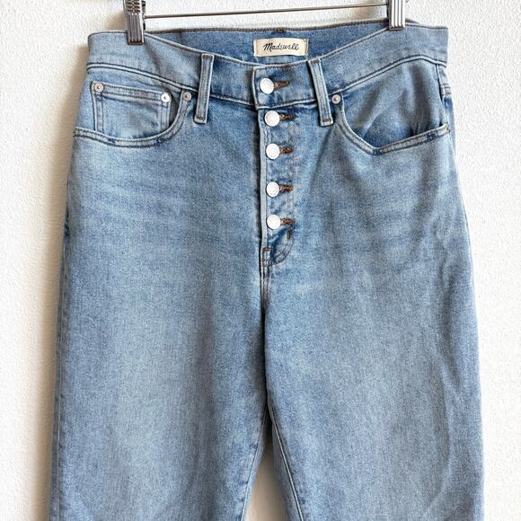 Madewell Light Blue Denim The Perfect Vintage Straight Jean Women's 29 NWOT - Picture 2 of 7